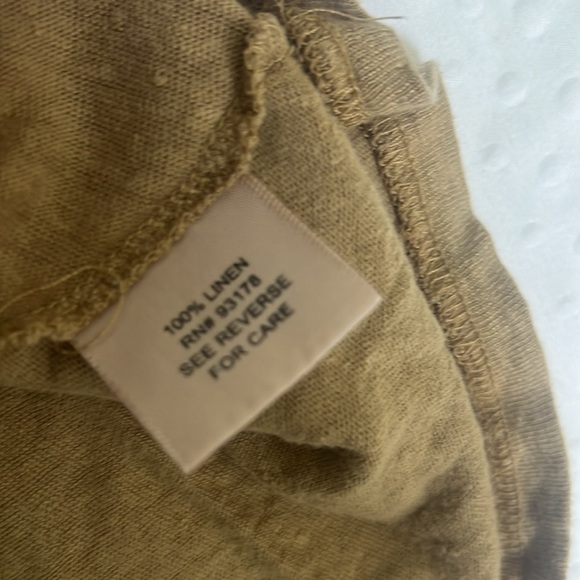Philosophy blouse size S 100% linen mocha mousse - Picture 4 of 4